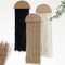 3-Piece Macramé Wall Hanging Set – Boho Woven Tapestry with Geometric Design, Minimalist Neutral Beige & Black Décor for Bedroom, Nursery, Apartment, or Dorm – Perfect Gift for Birthday or Christmas